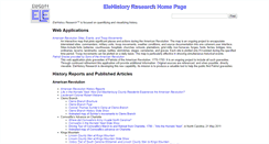 Desktop Screenshot of elehistory.com